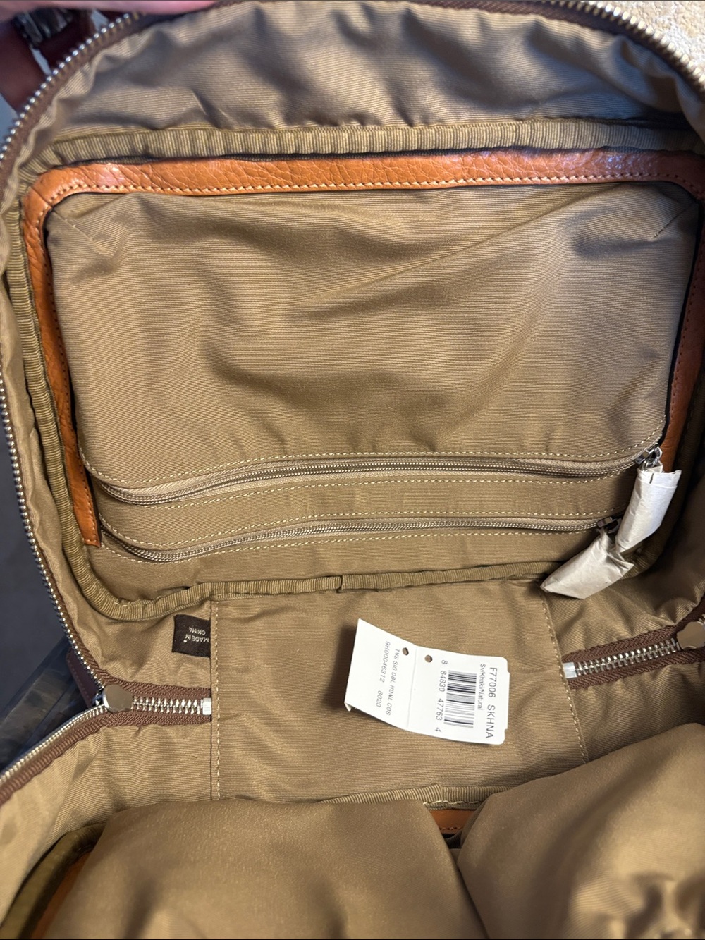 Coach Brown Signature Canvas Satchel Vanity/Cosmetic Bag - Picture 5 of 5
